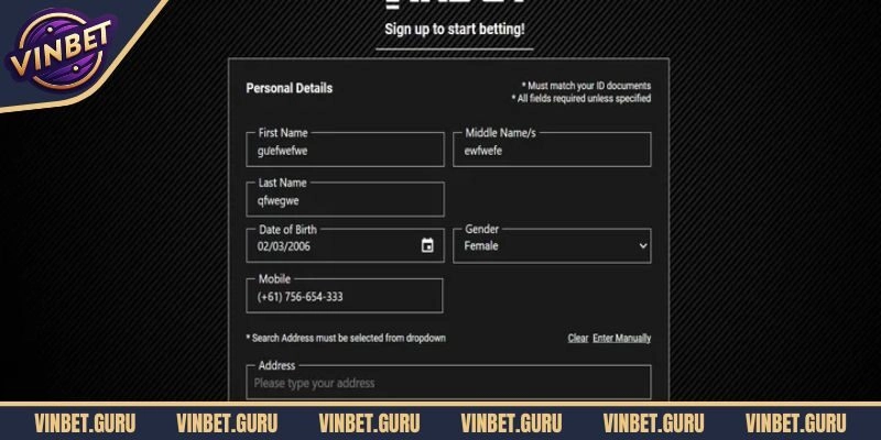 Hướng dẫn cách thức đăng ký làm thành viên của VINBET